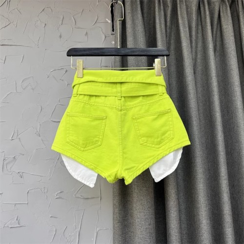 Flared High-Waisted Wide-Leg A-Line Shorts