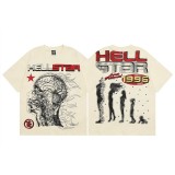Hellstar Vintage Print Cotton Short Sleeve T-shirt