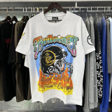 Tidal Hell Star Digital Print Pure Cotton Washed Short Sleeve T-shirt