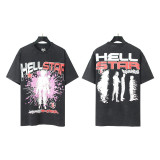 Tidal Hell Star Digital Print Pure Cotton Washed Short Sleeve T-shirt