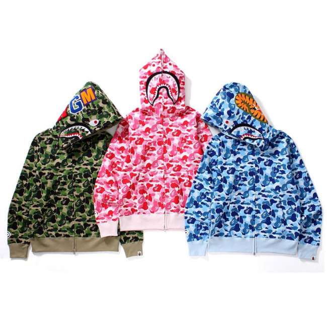 Camouflage Zip-Up Cardigan Hooded