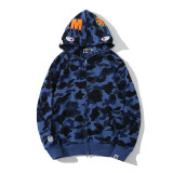 Shark Camouflage Zip-Up Hoodie