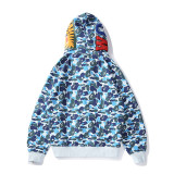 Camouflage Zip-Up Cardigan Hooded