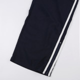 Loose-Fit Wide-Leg Pants with Adjustable Waist Tie