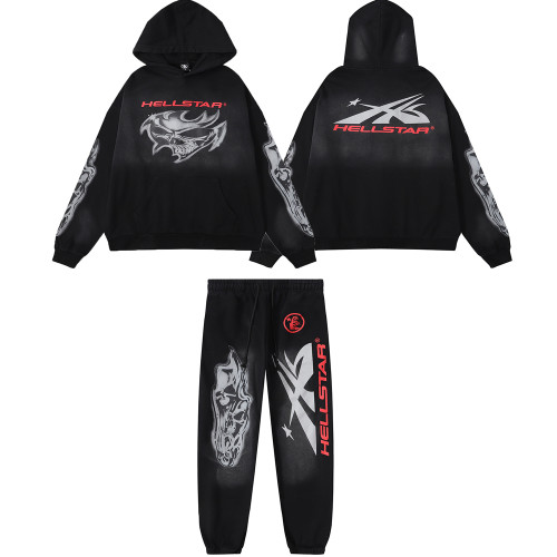 Casual Hooded Sweatshirt Set