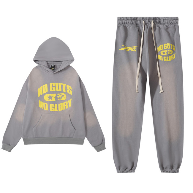 Casual Hooded Sweatshirt Set
