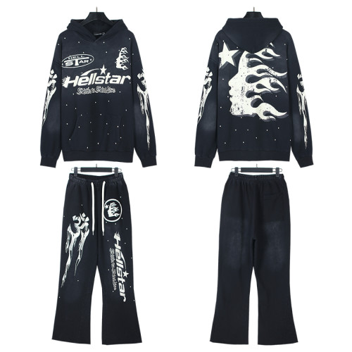 Casual Hooded Sweatshirt Set