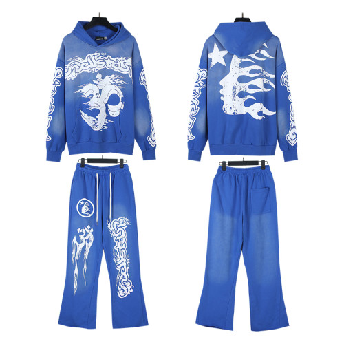 Casual Hooded Sweatshirt Set