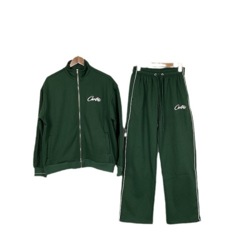 Unisex Fleece-Lined Zip-Up Jacket and Casual Pants Set