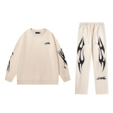 Exclusive Kirin Arm Fleece Crew Neck Sweatshirt and Long Pants Set