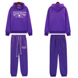 Casual Hooded Sweatshirt Set