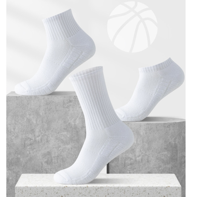 Summer Men's Mesh Thickened Towel Bottom Sports Socks