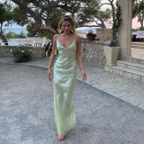 ihoov Stunning Backless Sequin Bodycon Maxi Dress
