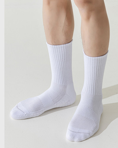 Summer Men's Mesh Thickened Towel Bottom Sports Socks