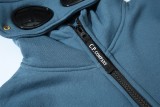 Round Lens Hoodie with Zipper