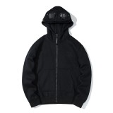 Round Lens Hoodie with Zipper