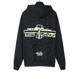 Hell Star Gradient Color Fleece Hoodie
