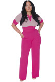 ihoov Polo Short Sleeve Top & Wide-Leg Trousers Fashion Set