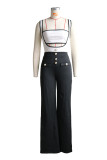 Ihoov Casual Strapless Jumpsuit Set