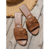zaba Chic Cross-Color Slide Sandals for women's