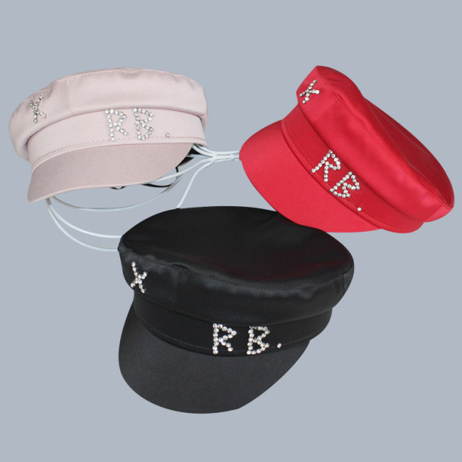 Flat-Top Duckbill Cap Fashionable Octagonal Hat