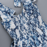 Ihoov Floral Tie-Front A-Line Dress for a Relaxed Getaway