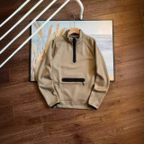 Men's Casual Half-Zip Pullover Hoodie and Jogger Set