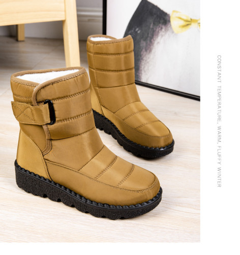 Women's Waterproof Women's Snow Boots with Velcro