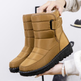 Women's Waterproof Women's Snow Boots with Velcro