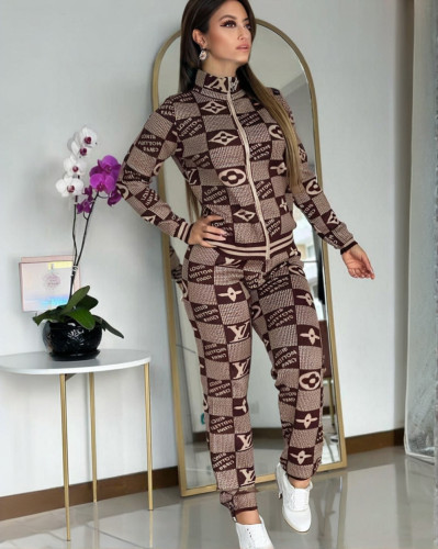 Fashion Casual Printed Two-Piece Set