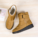 Women's Waterproof Women's Snow Boots with Velcro
