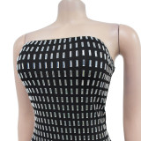 Ihoov Rhinestone-Embellished Backless Solid Color Dress