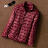 Ihoov Men's Lightweight White Duck Down Jacket
