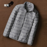 Ihoov Men's Lightweight White Duck Down Jacket