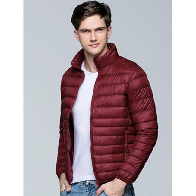 Ihoov Men's Lightweight White Duck Down Jacket