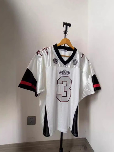 Color-Blocked Mesh Loose Fit Short Sleeve Jersey Tee