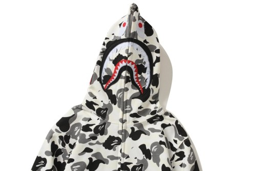 Camouflage Print Zip-Up Hoodie with Hooded