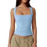 Ihoov Square Neck Cami Top for Women