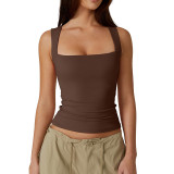 Ihoov Square Neck Cami Top for Women