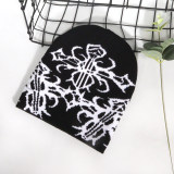 Double-Sided Jacquard Knit Beanie
