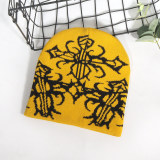 Double-Sided Jacquard Knit Beanie