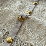 Hook Flower Embroidery Lace Dress