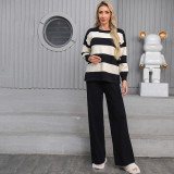 Ihoov Striped Knit Two-Piece Set