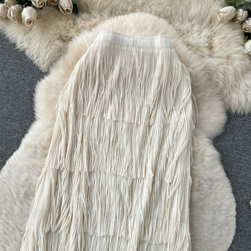 Tassel Midi Skirt