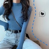 High-Neck Long Sleeve Layering Top