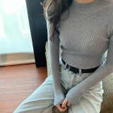 High-Neck Long Sleeve Layering Top