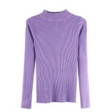 High-Neck Long Sleeve Layering Top
