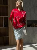 100% Cotton Rhinestone Short Sleeve T-Shirt for Women