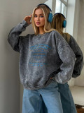Oversized Crew Neck Sweatshirt