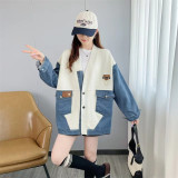Cowboy Patchwork Knit Cardigan
